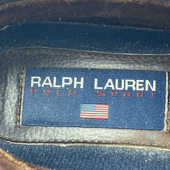 Vintage Ralph Lauren Polo Sport Boots Womens 7‎ Brown Country Ranger Moc Leather - Picture 15 of 16